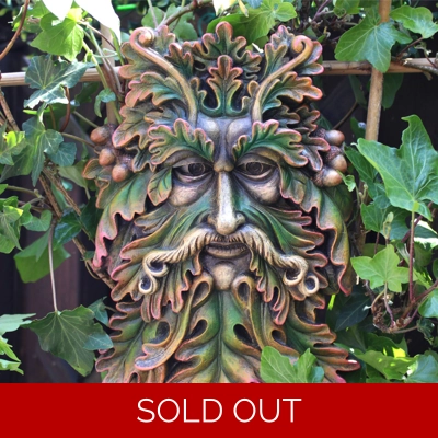 Green Man Face Plaque